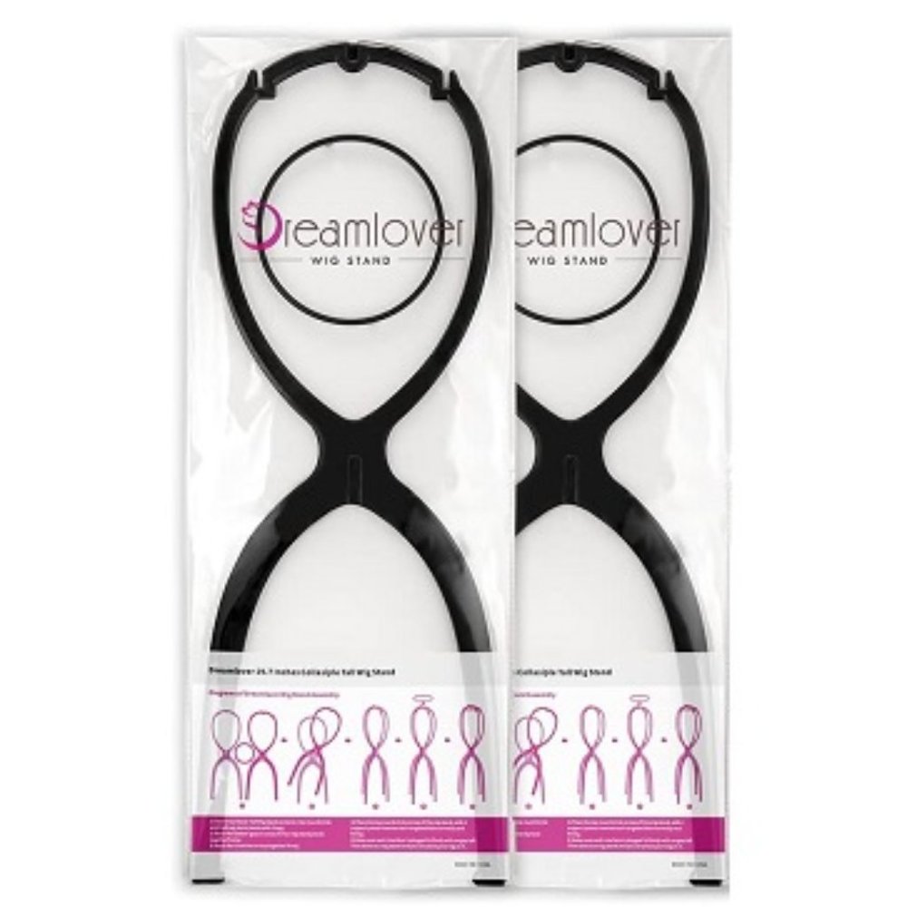 Dreamlover Tall Wig Stand   Black    2 New Packs - NWOT